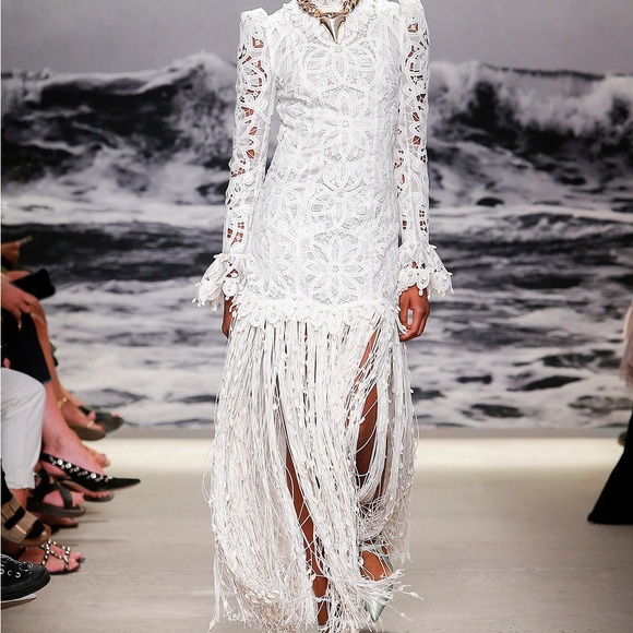 Zimmermann Dresses & Skirts - Zimmerman Wavelength Fringed Seashell Gown